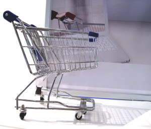ecommerce shopping cart smartphone