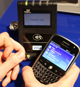 NFC Credit Card Terminal tap to pay.