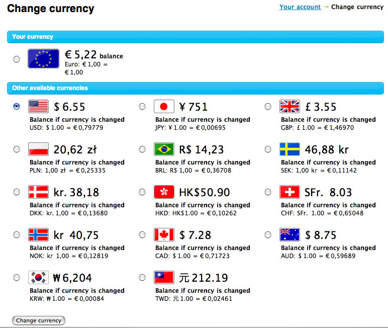 Currency Conversion